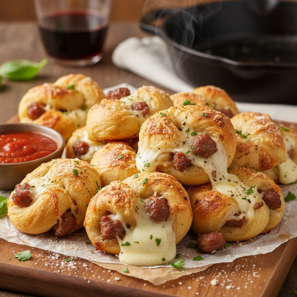 Cheesy Italian Sausage Bites recipe