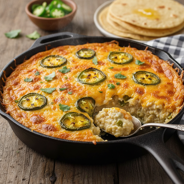 Cheesy Jalapeño Grits Bake recipe