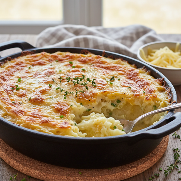 Cheesy Jarlsberg Mashed Potatoes Bake recipe