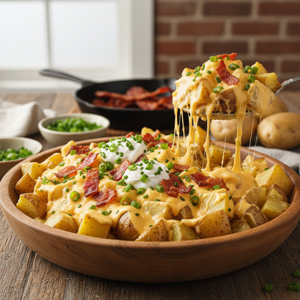 Cheesy Loaded Baked Potato Salad recipe