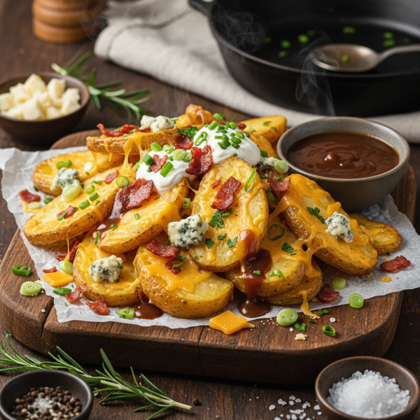 Cheesy Loaded Irish Potato Nachos recipe