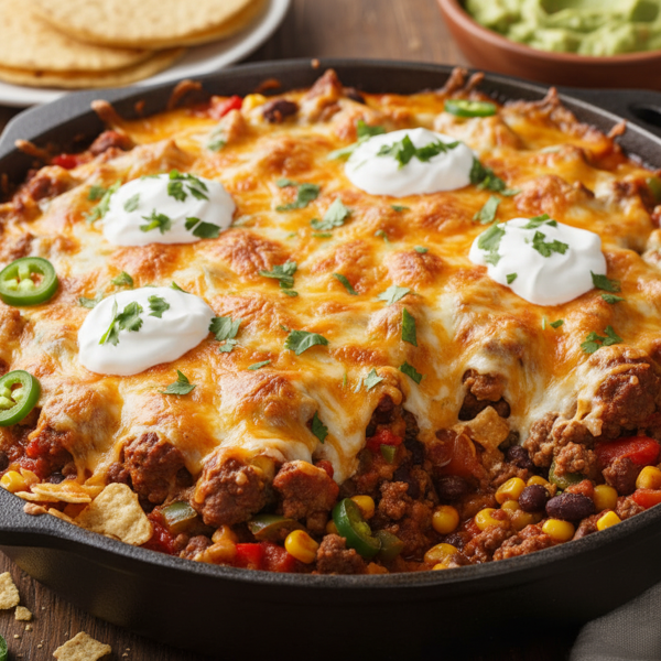 Cheesy Mexican Beef Casserole recipe