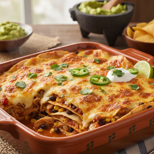 Cheesy Mexican Chicken Lasagna recipe