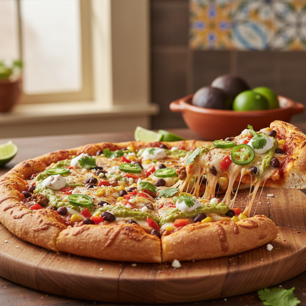 Cheesy Mexican Fiesta Pizza recipe