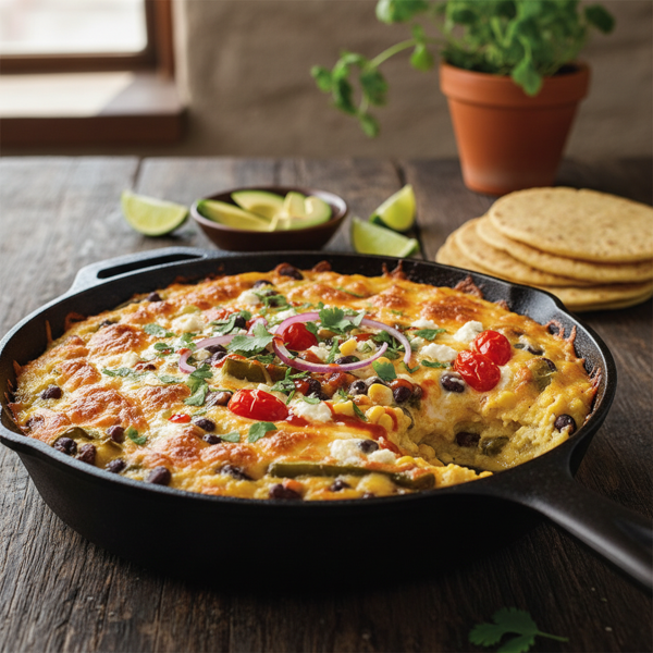 Cheesy Mexican Polenta Bake recipe