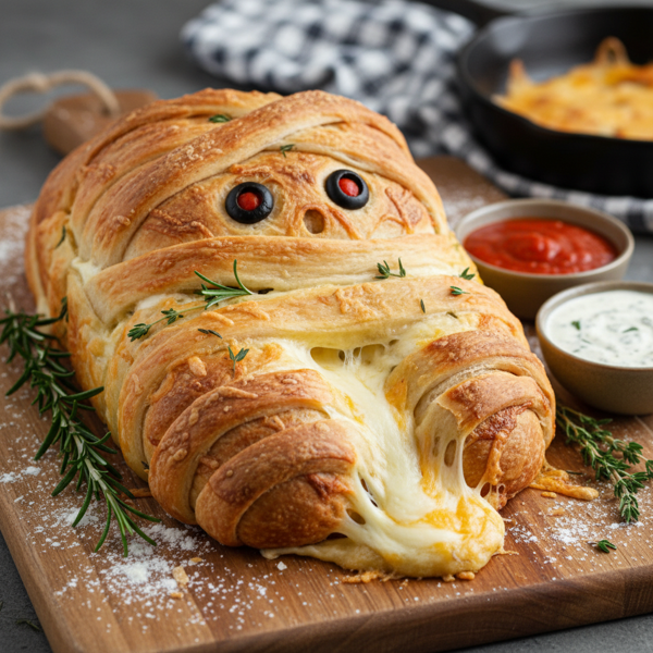 Cheesy Mummy Bread recipe