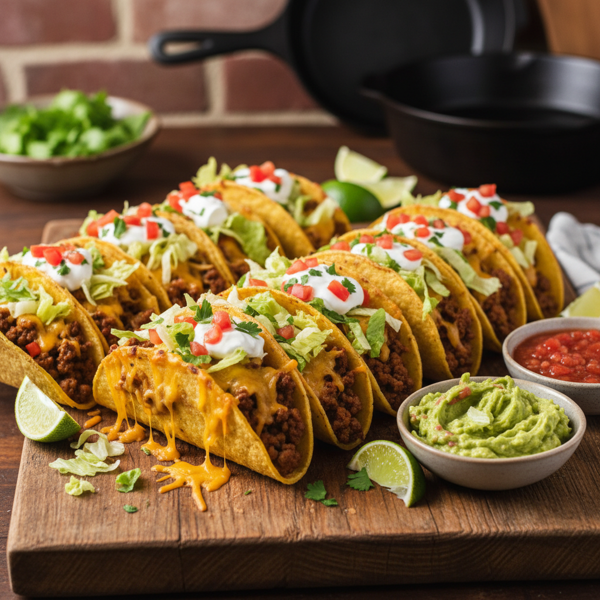 Cheesy Oven-Baked Taco Platter recipe