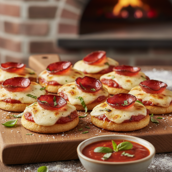 Cheesy Pepperoni Melba Bites recipe