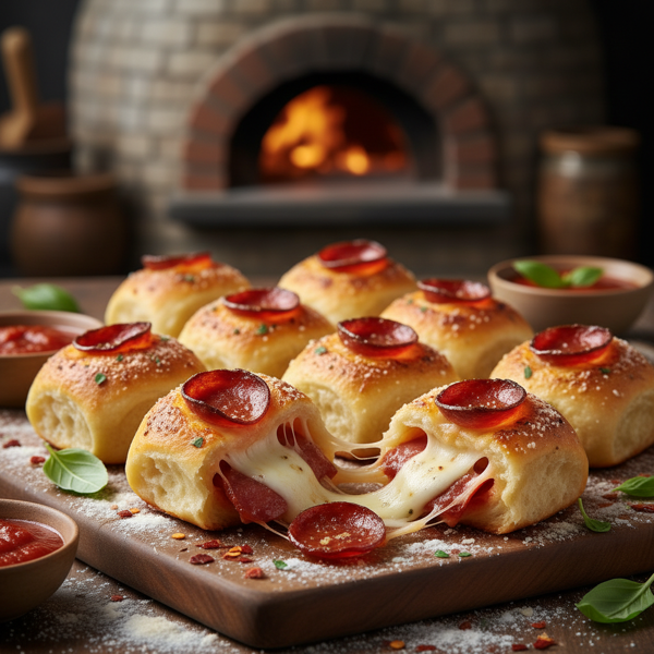 Cheesy Pepperoni Pizza Bites recipe