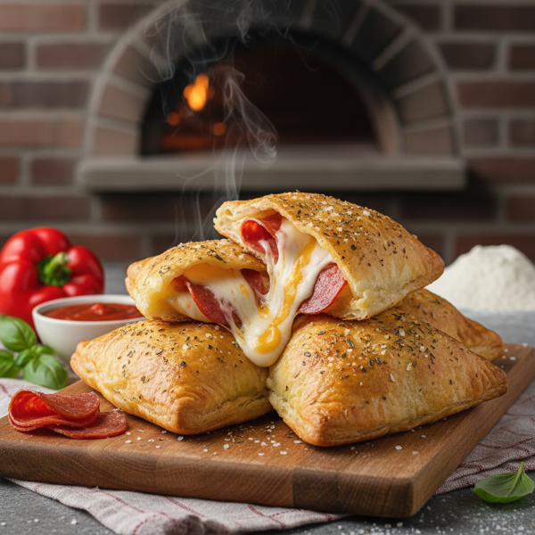 Cheesy Pepperoni Pizza Pockets recipe