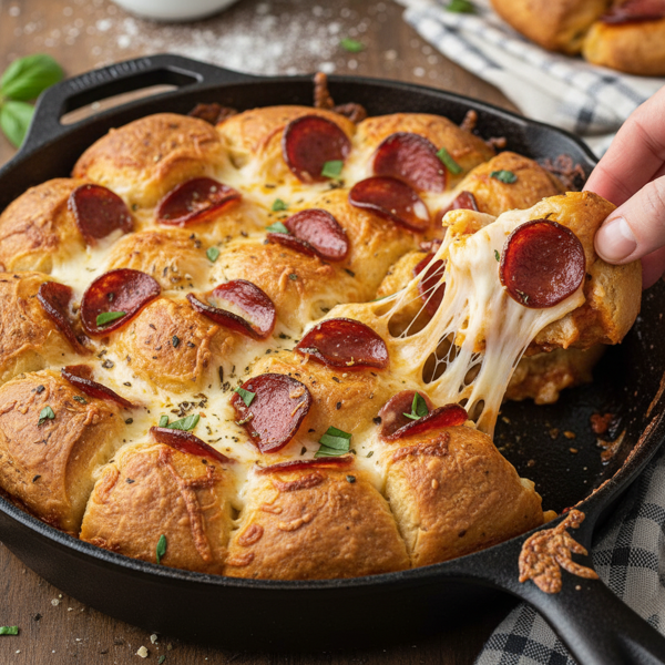 Cheesy Pepperoni Pull-Apart Bake recipe