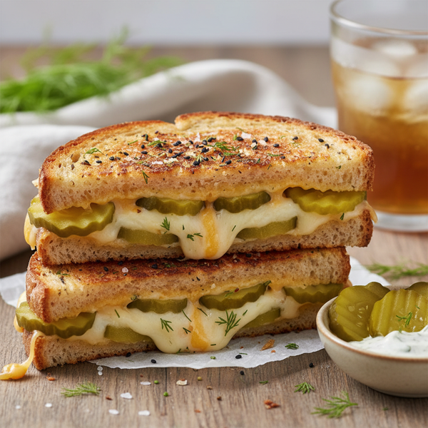 Cheesy Pickle Perfection Sandwich recipe
