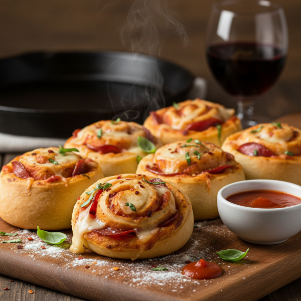 Cheesy Pizza Roll-Ups recipe