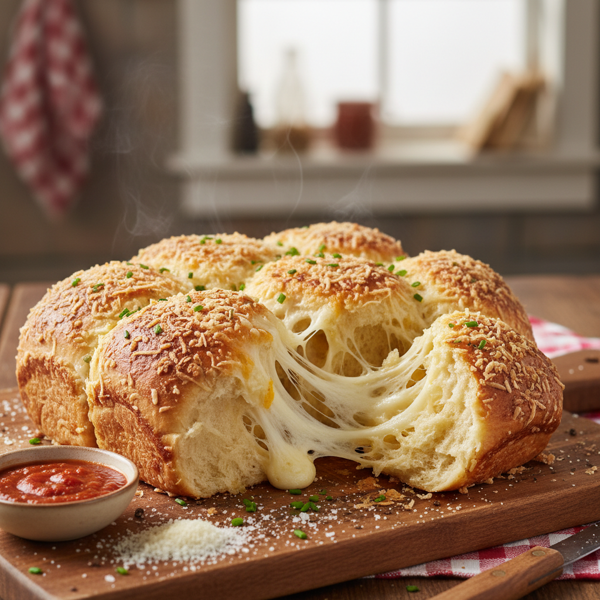 Cheesy Pull-Apart Buns with Parmesan Crust recipe
