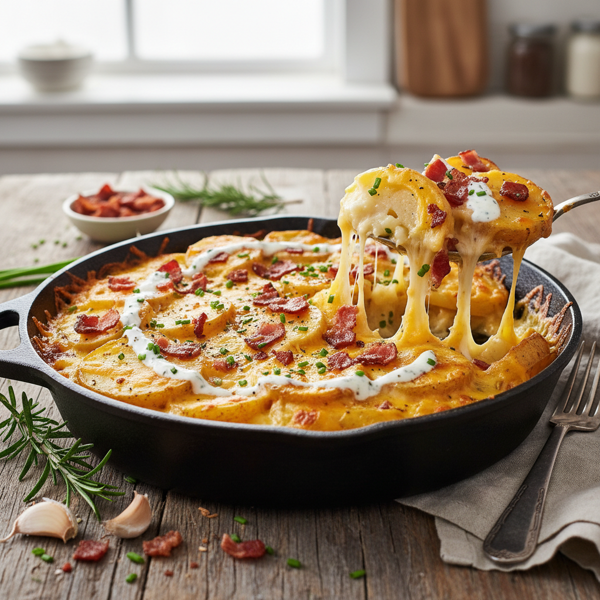 Cheesy Ranch Bacon Potato Bake recipe
