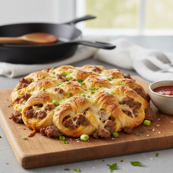 Cheesy Sausage Crescent Bake recipe
