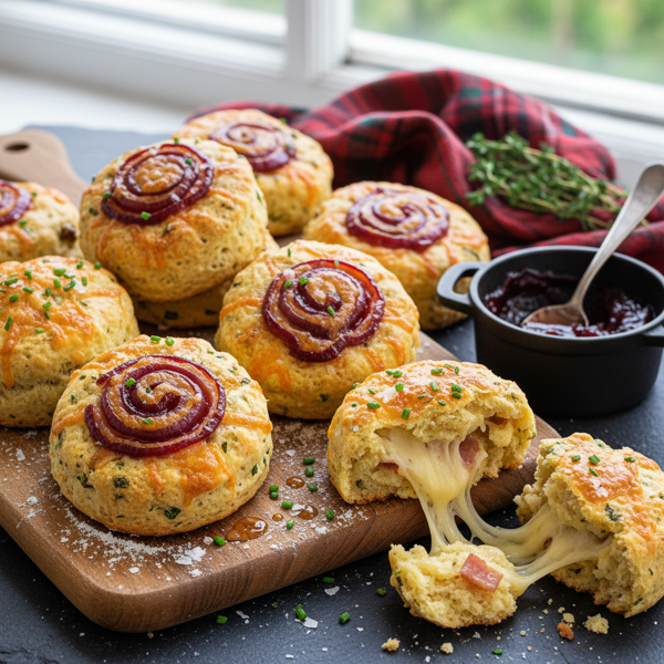 Cheesy Scottish Scones with a Twist recipe