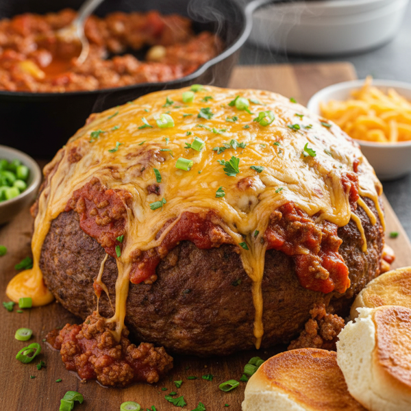 Cheesy Sloppy Joe Meatloaf recipe