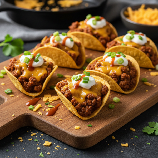 Cheesy Sloppy Joe Taco Bites recipe