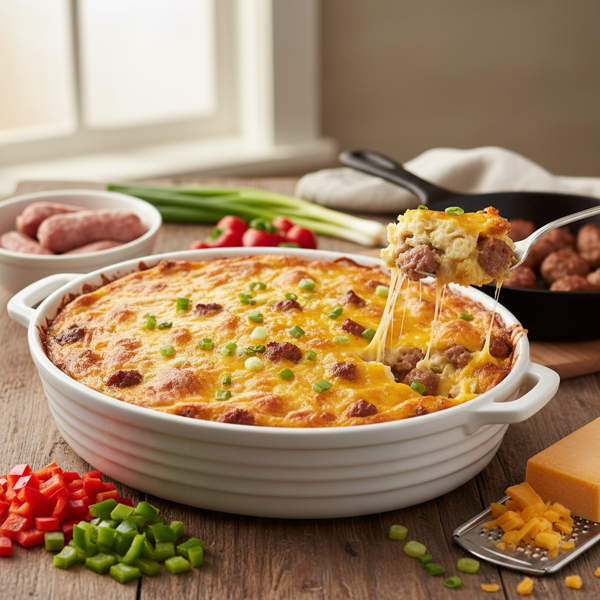 Cheesy Southern Breakfast Casserole recipe