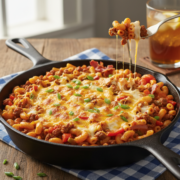 Cheesy Southern Goulash Delight recipe