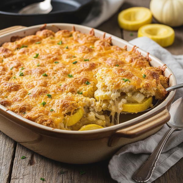 Cheesy Southern Squash Casserole recipe