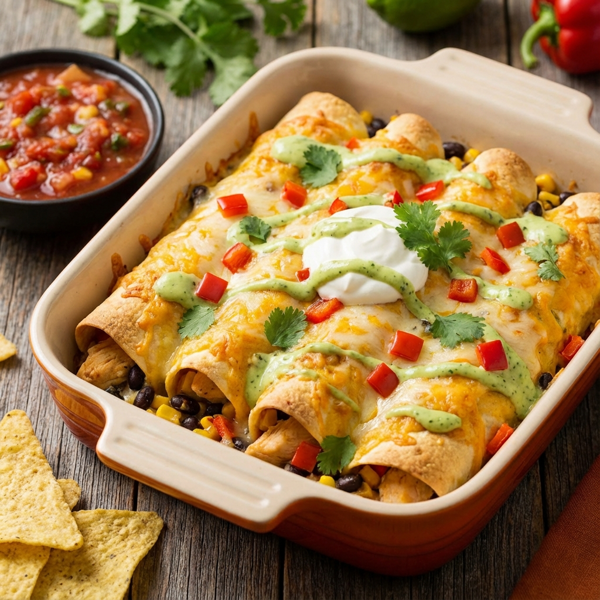 Cheesy Southwest Chicken Roll-Ups recipe