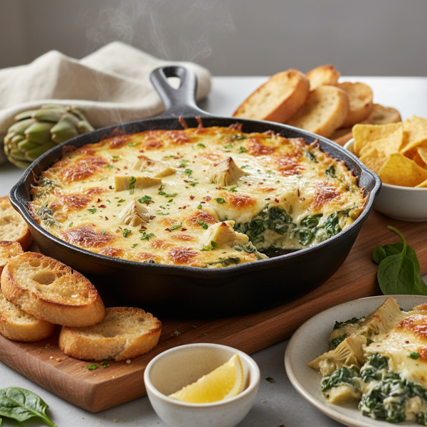 Cheesy Spinach Artichoke Delight recipe