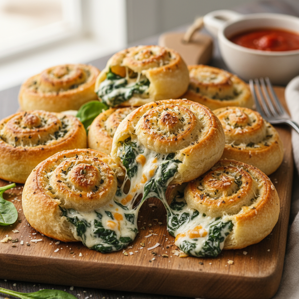 Cheesy Spinach Crescent Rolls recipe