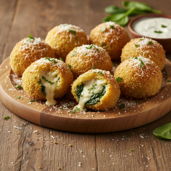 Cheesy Spinach Delight Bites recipe