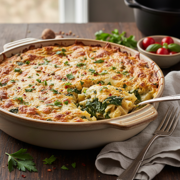 Cheesy Spinach Delight Casserole recipe