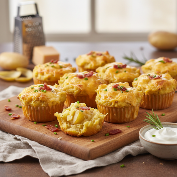 Cheesy Spud Muffins Delight recipe