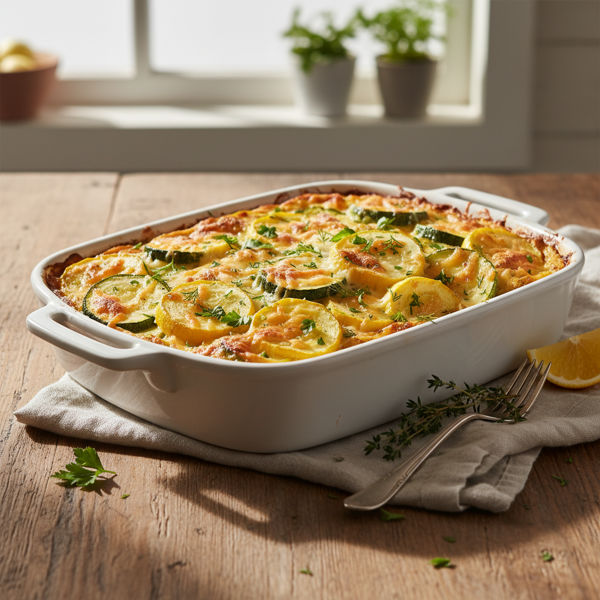 Cheesy Summer Squash Casserole recipe