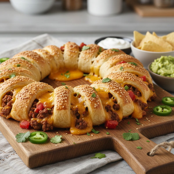 Cheesy Taco Crescent Ring recipe
