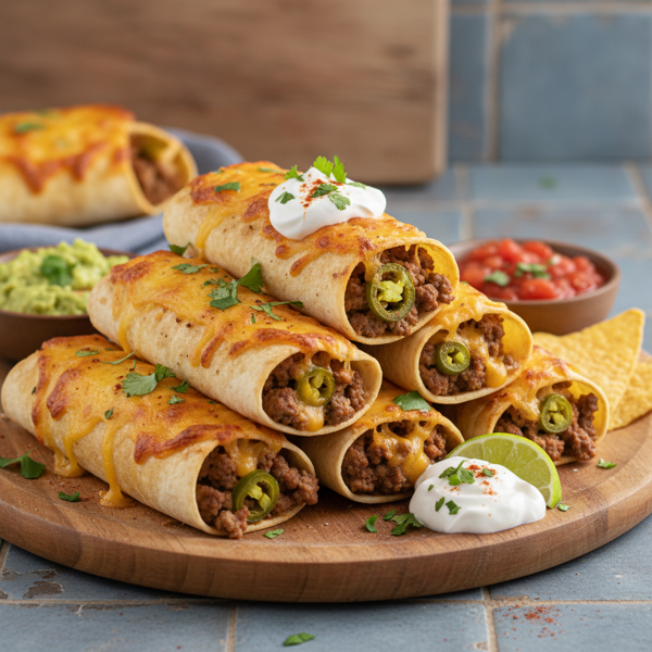 Cheesy Taco Roll-Ups recipe