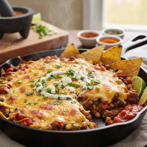 Cheesy Taco Skillet Delight recipe