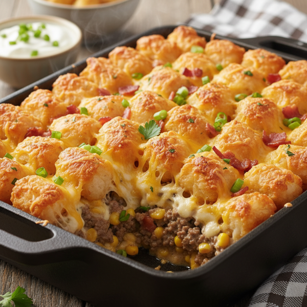 Cheesy Tater Tot Casserole recipe
