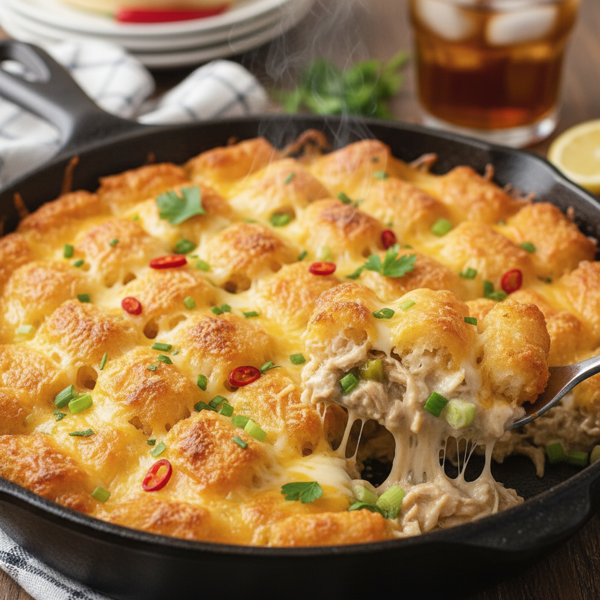Cheesy Tater Tot Chicken Bake recipe