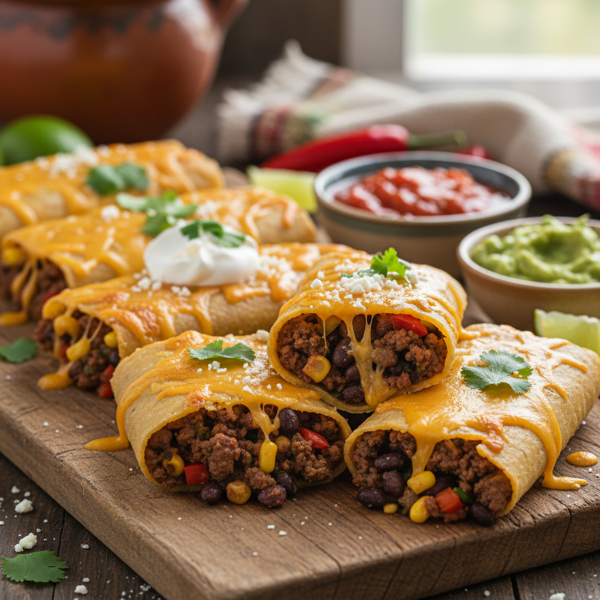 Cheesy Tex-Mex Beef & Black Bean Tamales recipe