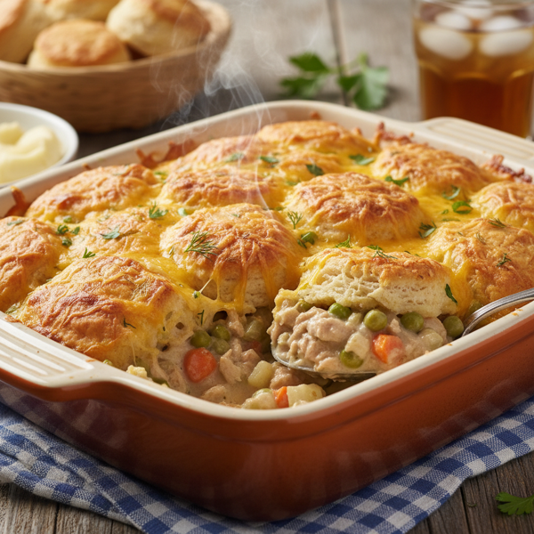 Cheesy Tuna Biscuit Casserole recipe