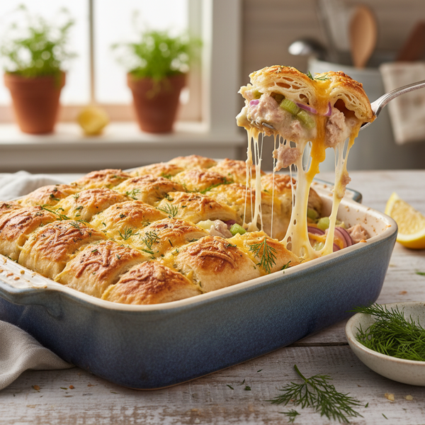 Cheesy Tuna Crescent Bake recipe