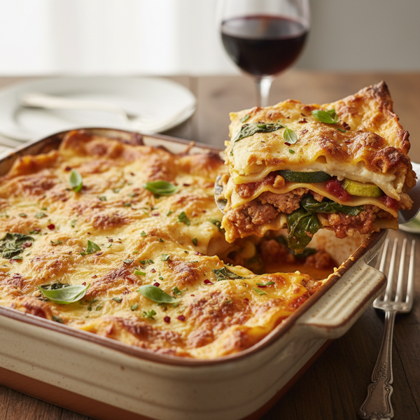 Cheesy Vegan Lasagna Delight recipe