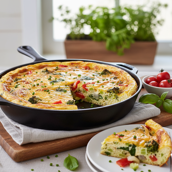Cheesy Vegetable Frittata Bake recipe
