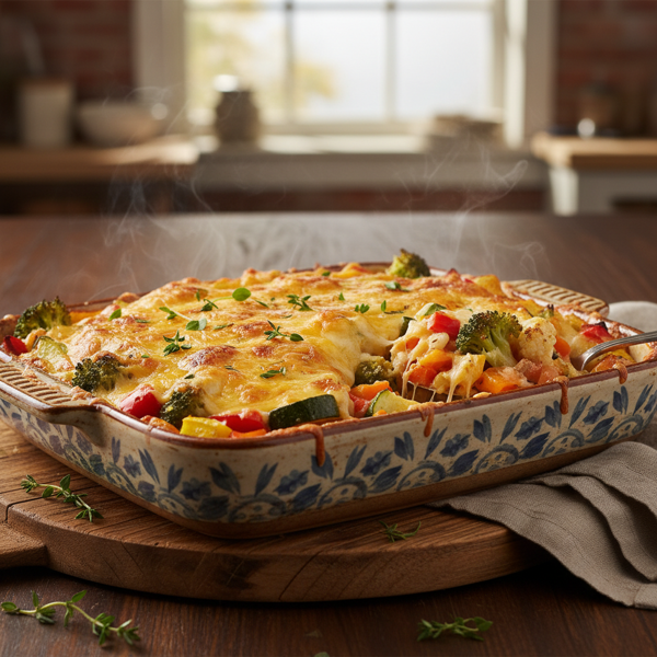 Cheesy Vegetable Medley Bake recipe