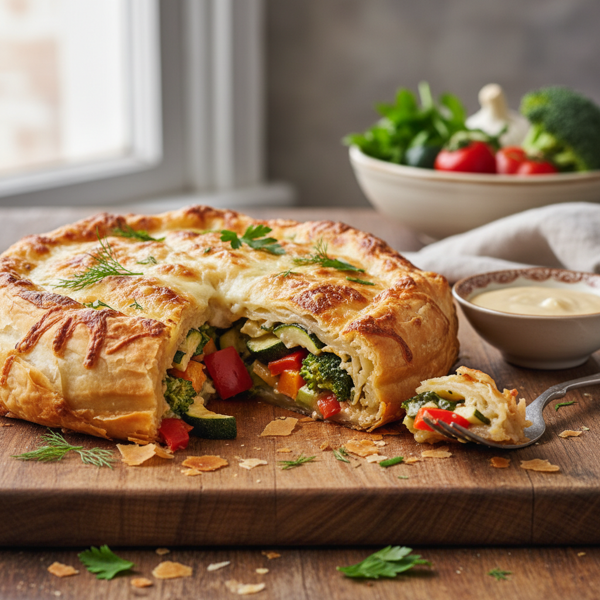 Cheesy Vegetable Phyllo Delight recipe