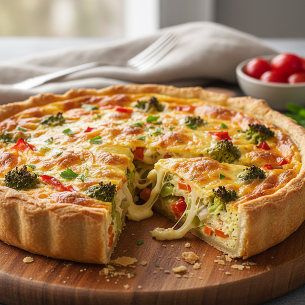 Cheesy Vegetable Quiche recipe