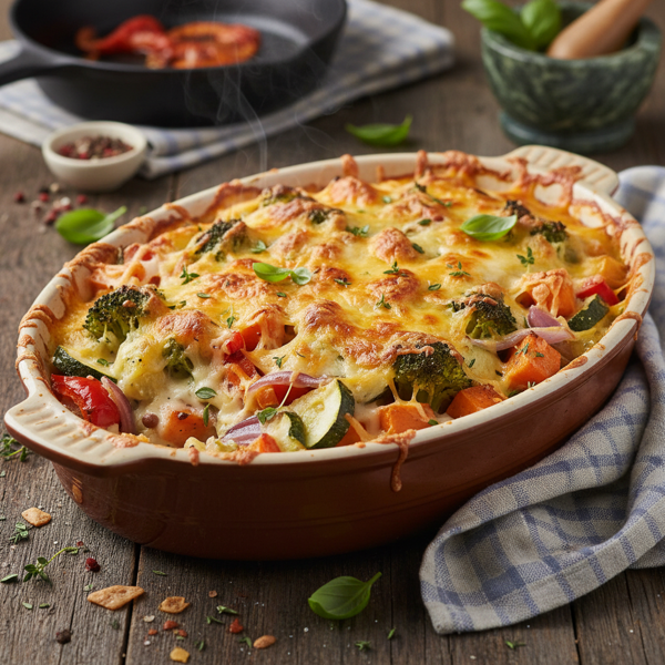 Cheesy Veggie Delight Bake recipe