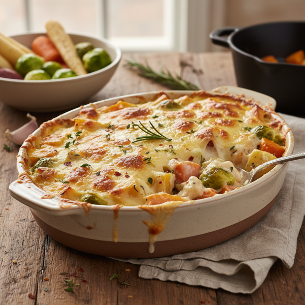 Cheesy Winter Vegetable Bake recipe