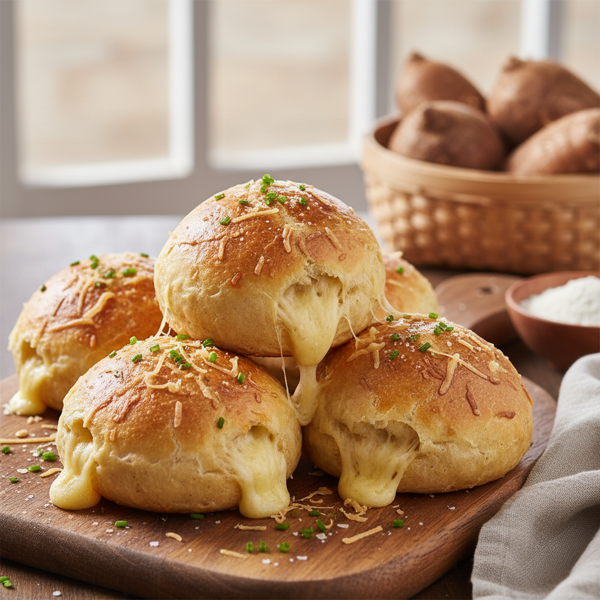 Cheesy Yucca Flour Buns recipe