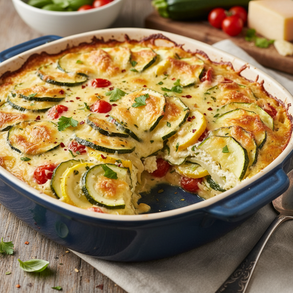 Cheesy Zucchini Delight Bake recipe